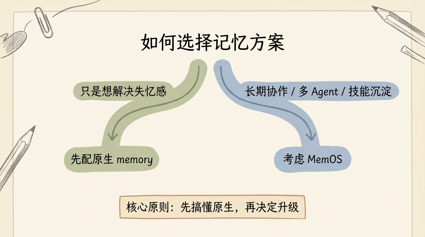 记忆方案选择决策树